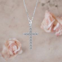 Load image into Gallery viewer, Moissanite Cross Pendant Necklace
