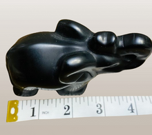 Load image into Gallery viewer, Obsidian Elephant Carving
