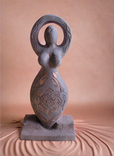 Load image into Gallery viewer, lotus goddess statue
