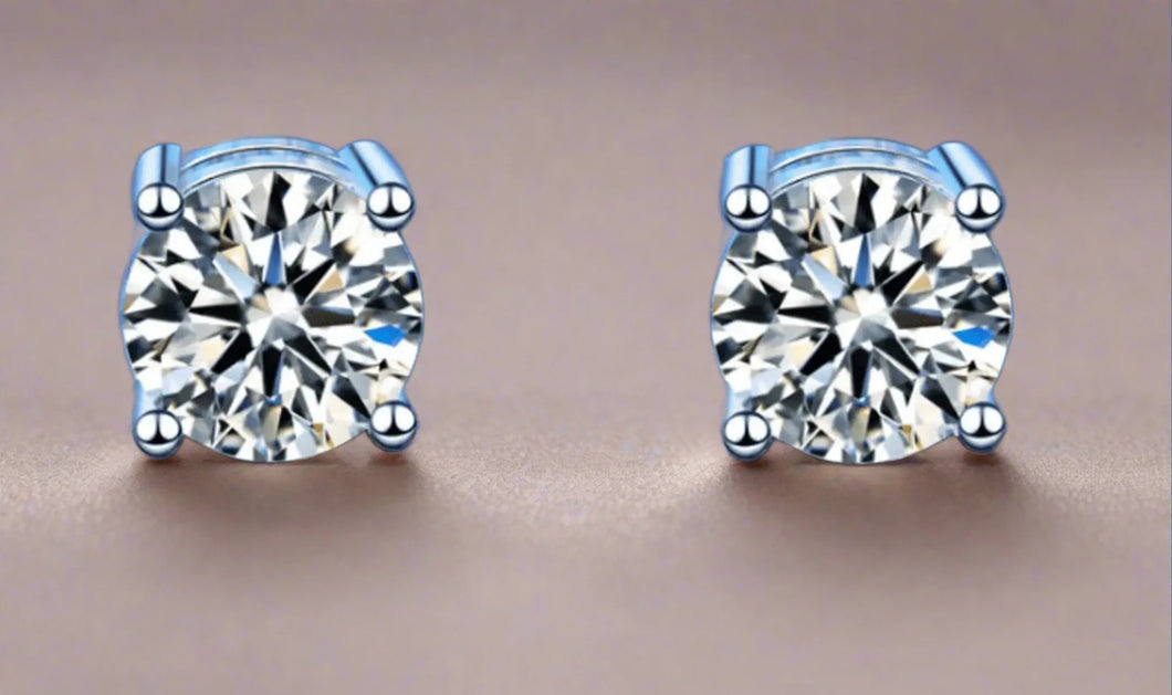 Moissanite Stud Earrings