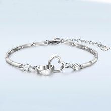 Load image into Gallery viewer, Double Heart Bracelet
