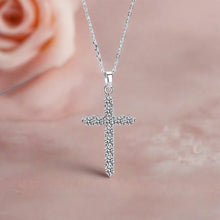 Load image into Gallery viewer, Moissanite Cross Pendant Necklace
