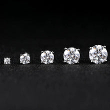 Load image into Gallery viewer, Moissanite Stud Earrings - 925 Silver
