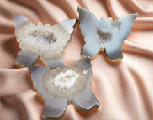 Load image into Gallery viewer, druzy butterfly carving
